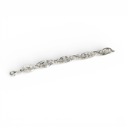 Bracciale Catena Intrecciata in Argento 925