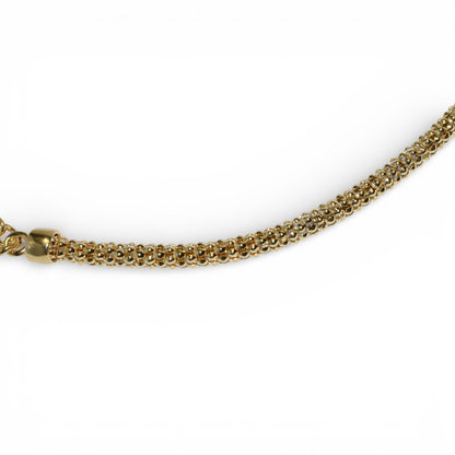 Bracciale Maglia a Chicco in Argento 925 Placcato Oro