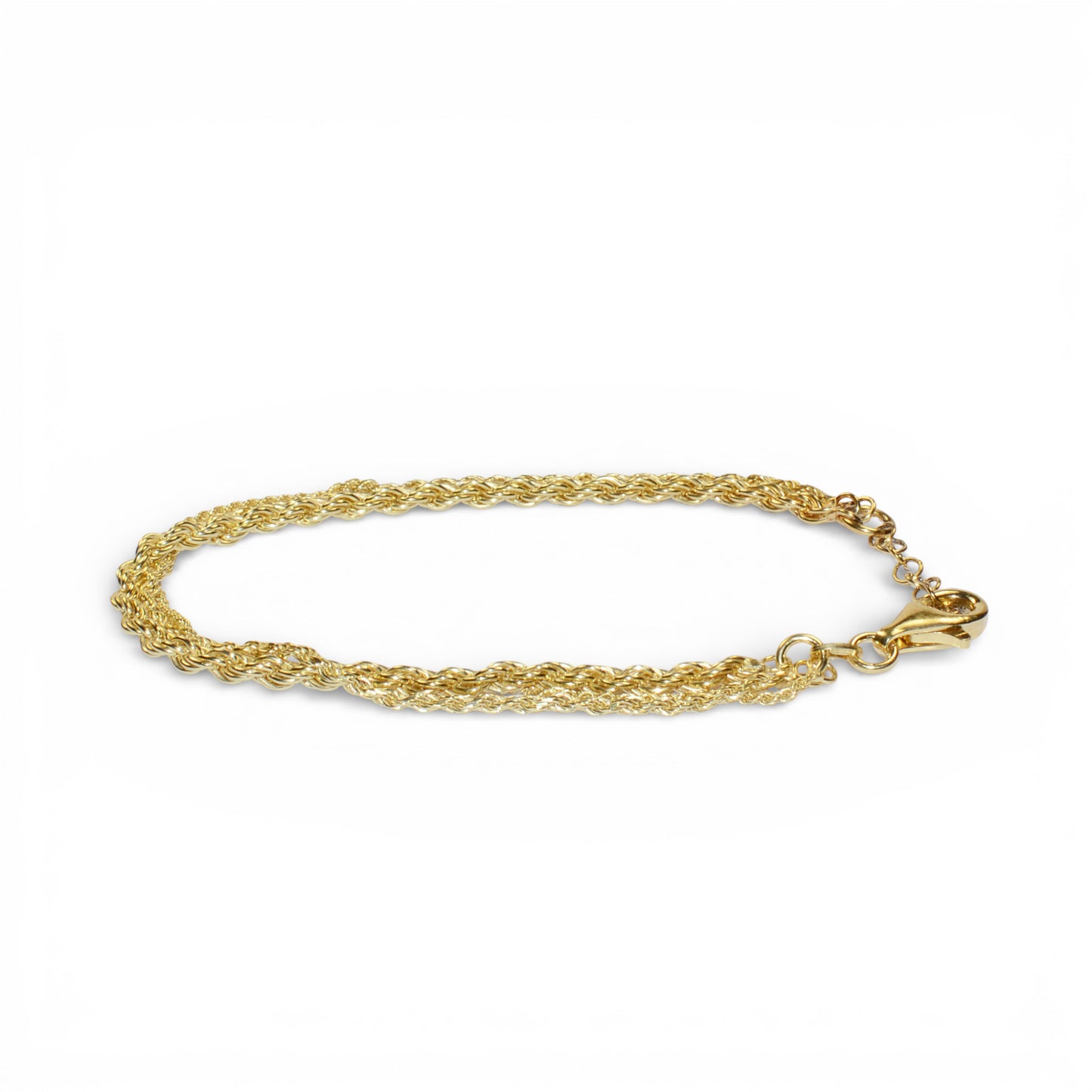 Bracciale Triple in Argento 925 Placcato Oro
