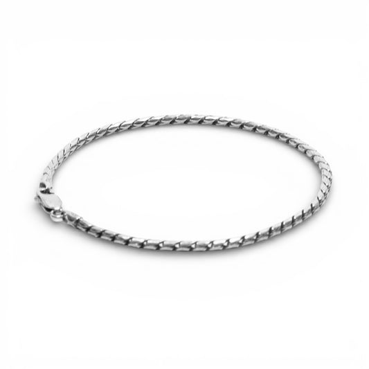 Bracciale Serpentina Sottile in Argento 925