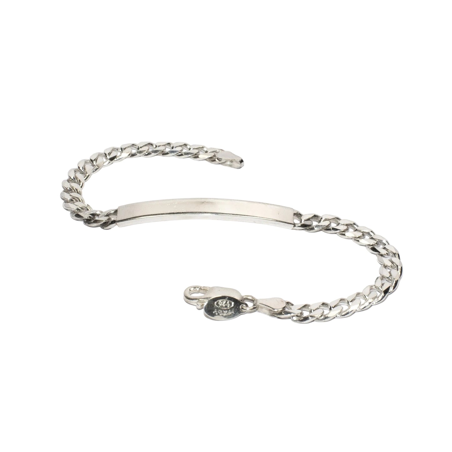 Bracciale Targhetta Personalizzabile Uomo in Argento 925