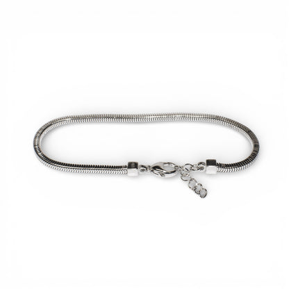 Bracciale Coda di Topo Quadrata in Argento 925