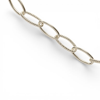 Collana Ovali Alternati in Argento 925